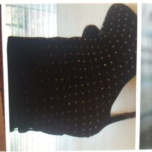 Mascotti booties 4 inch heel with rhinestones. Small scrape right heel. Size 8.